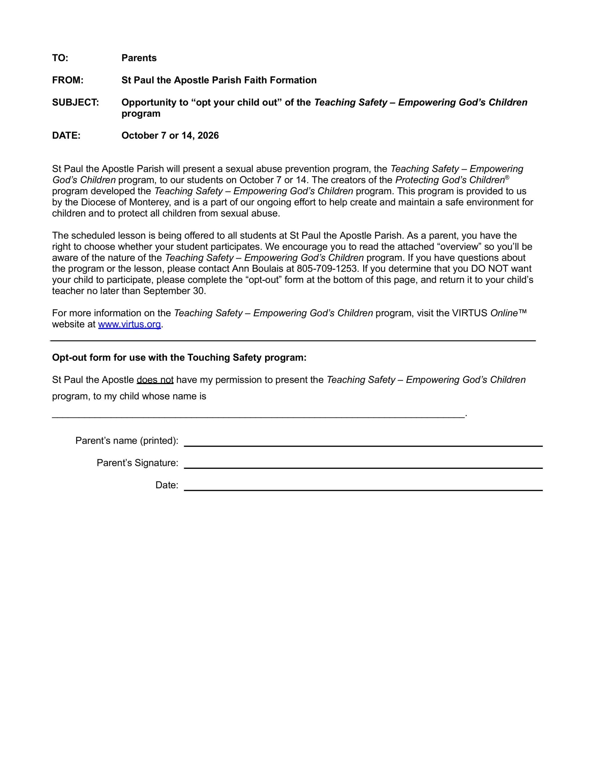 Opt Out Form_Standard